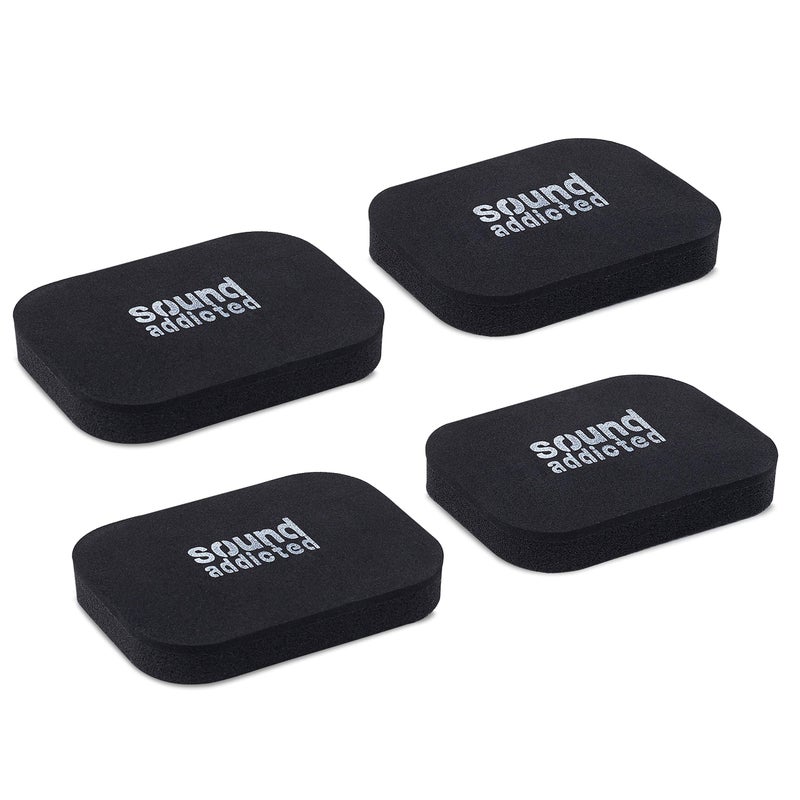 Sound Addicted Isolation Pads for Soundbar - Anti Vibrations Foam Pads Feet (4Pack) 3.5'' x 2.5'' x 0.65'' Suitable for Most Soundbars - BarPads (Rectangle) - Image 1
